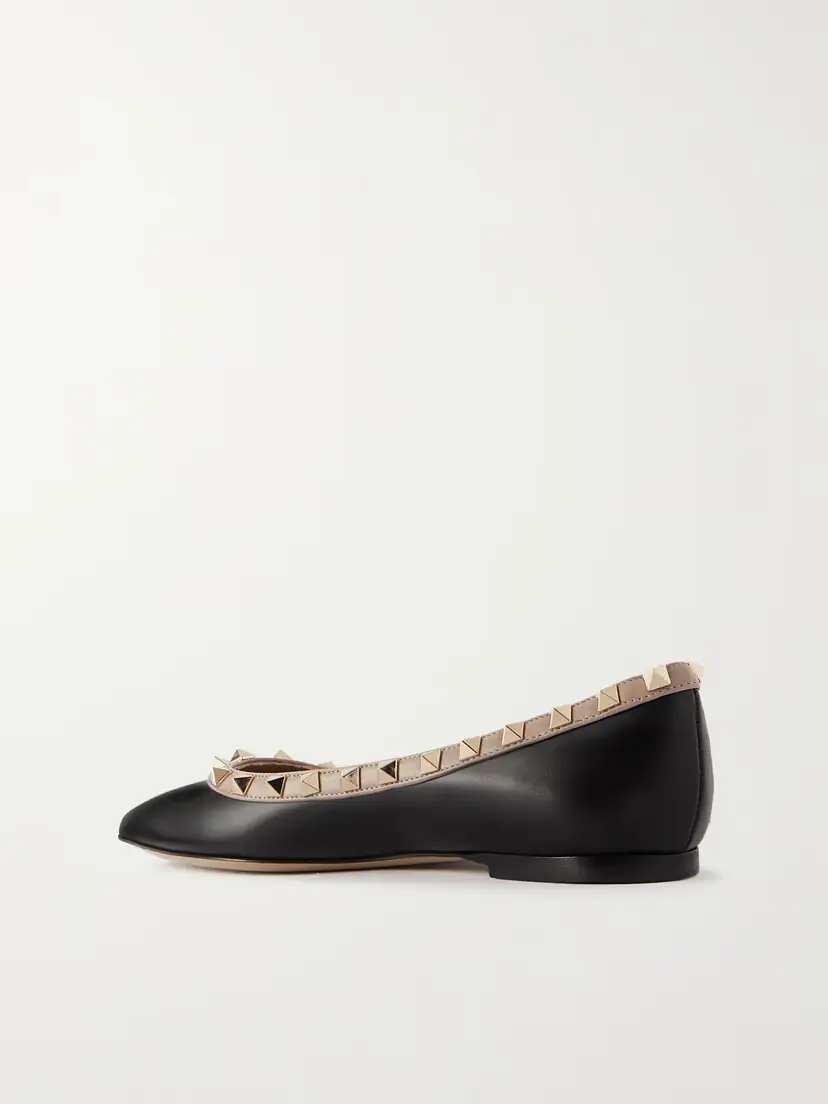 Valentino Garavani Rockstud Leather Point-toe Flats | Thumbnail 3 Valentino Garavani Rockstud Leather Point-toe Flats | Thumbnail 3