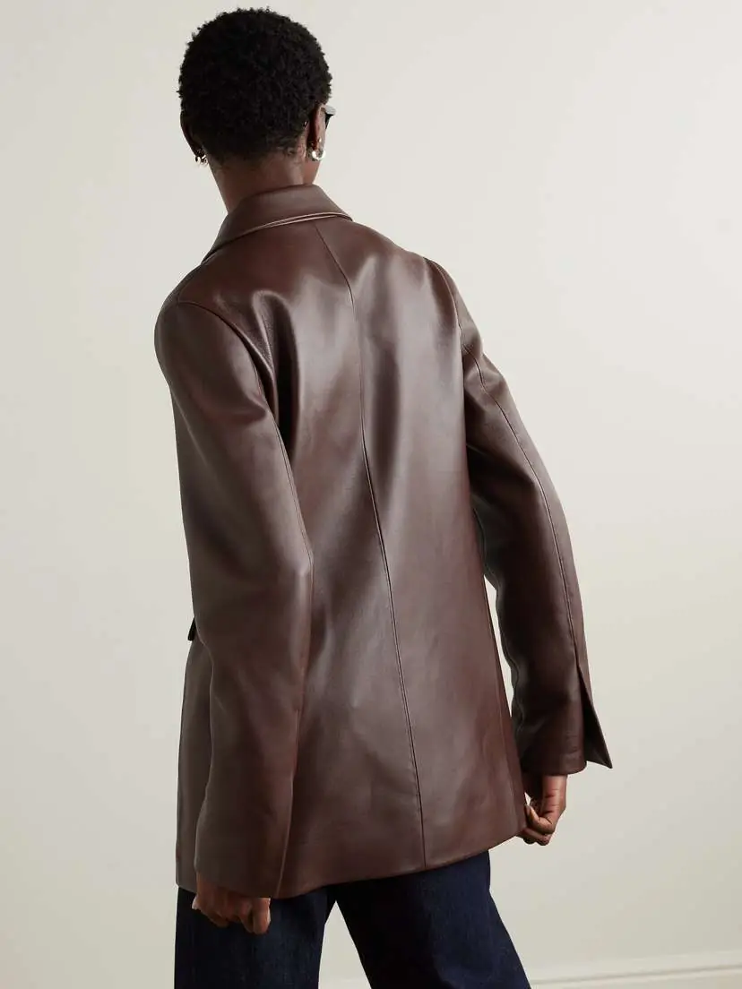 Loewe Paneled Leather Blazer | Thumbnail 4 Loewe Paneled Leather Blazer | Thumbnail 4