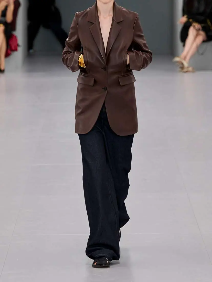 Loewe Paneled Leather Blazer | Thumbnail 5 Loewe Paneled Leather Blazer | Thumbnail 5