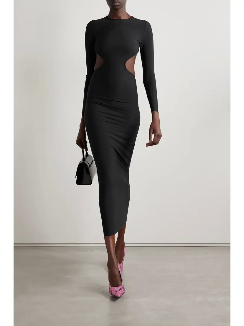 Balenciaga Cutout Stretch-jersey Maxi Dress | Thumbnail 2