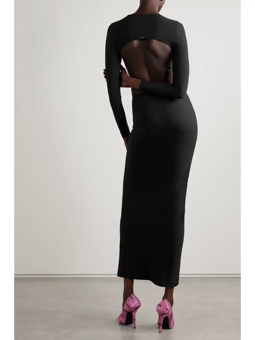 Balenciaga Cutout Stretch-jersey Maxi Dress | Thumbnail 3