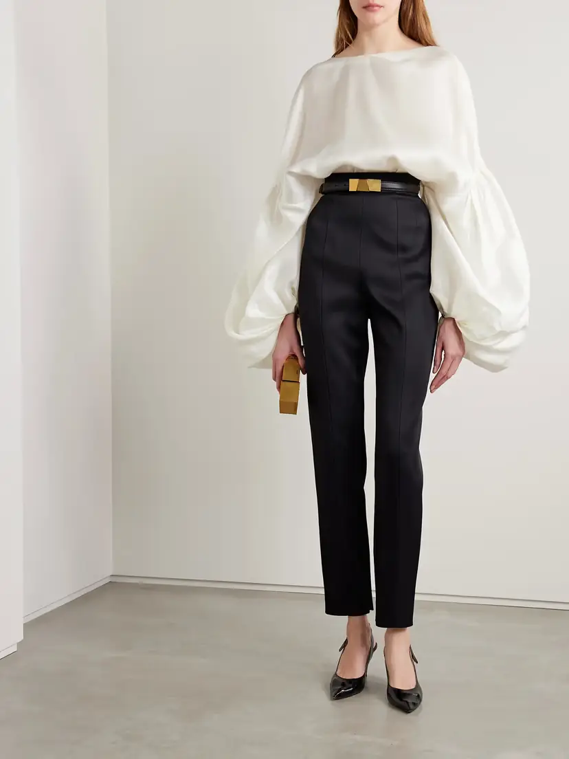 Khaite Quico Oversized Silk Blouse | Thumbnail 2 Khaite Quico Oversized Silk Blouse | Thumbnail 2