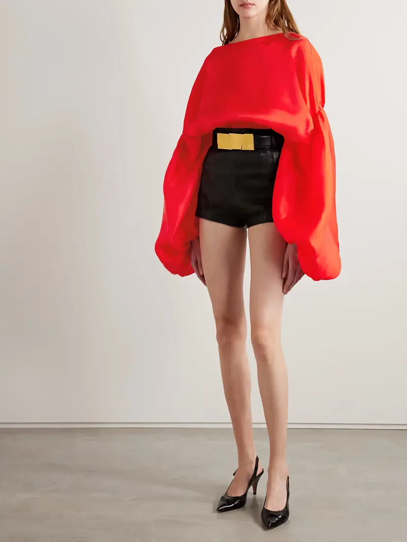 Khaite Quico Oversized Silk Blouse | Thumbnail 2