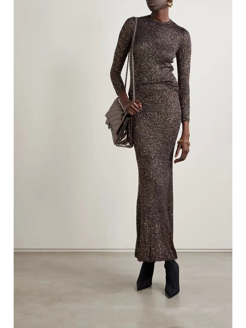 Balenciaga Sequined Stretch-knit Sweater | Thumbnail 2 Balenciaga Sequined Stretch-knit Sweater | Thumbnail 2