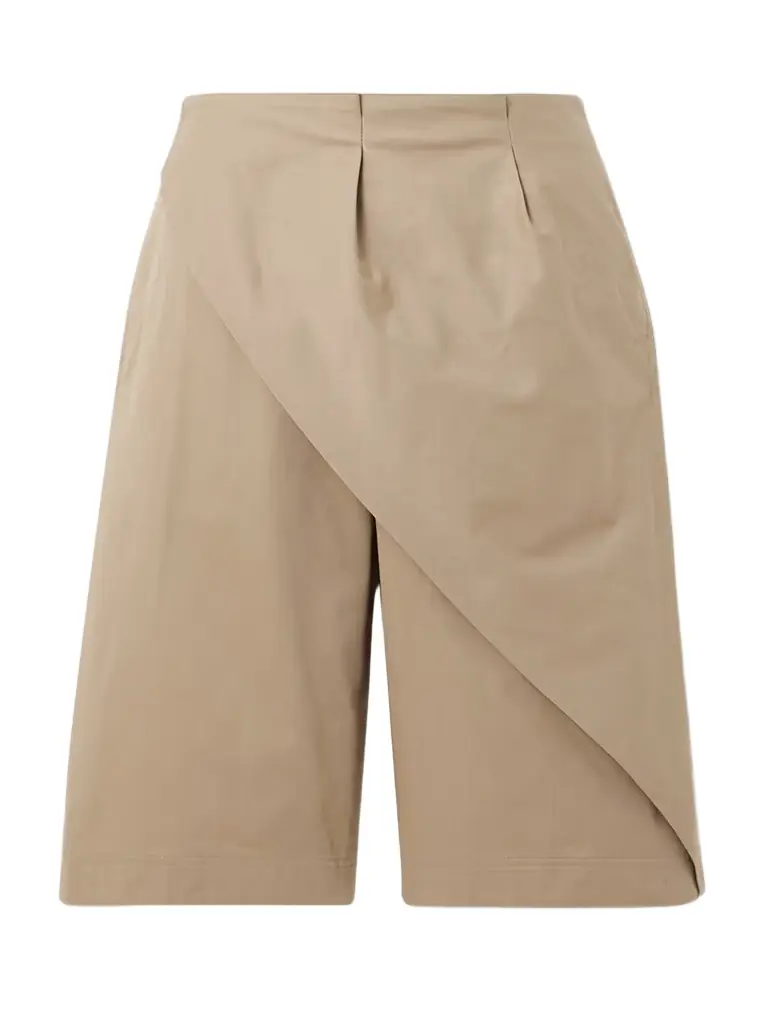 Loewe Layered Wrap-effect Cotton-twill Shorts | Thumbnail 1 Loewe Layered Wrap-effect Cotton-twill Shorts | Thumbnail 1