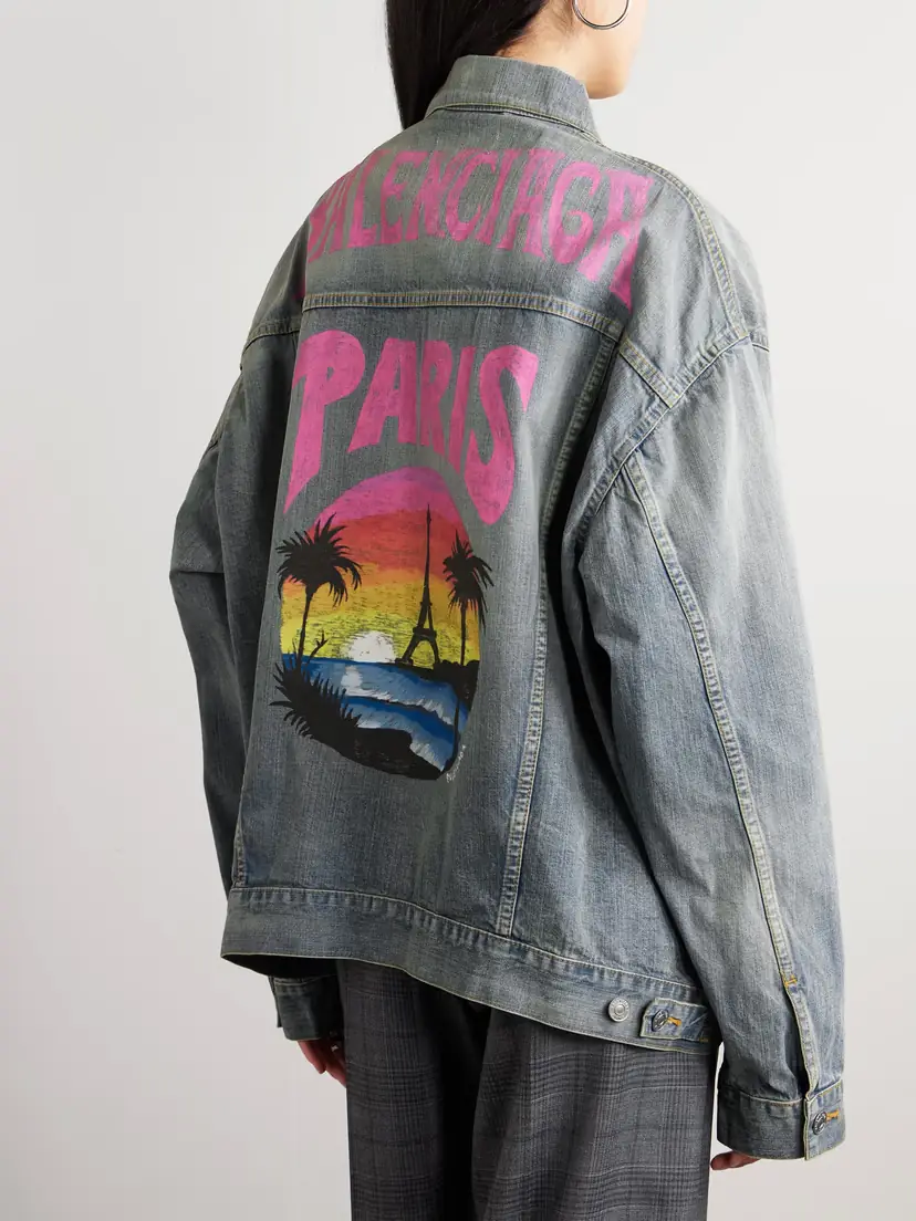 Balenciaga Oversized Denim Jacket | Thumbnail 4