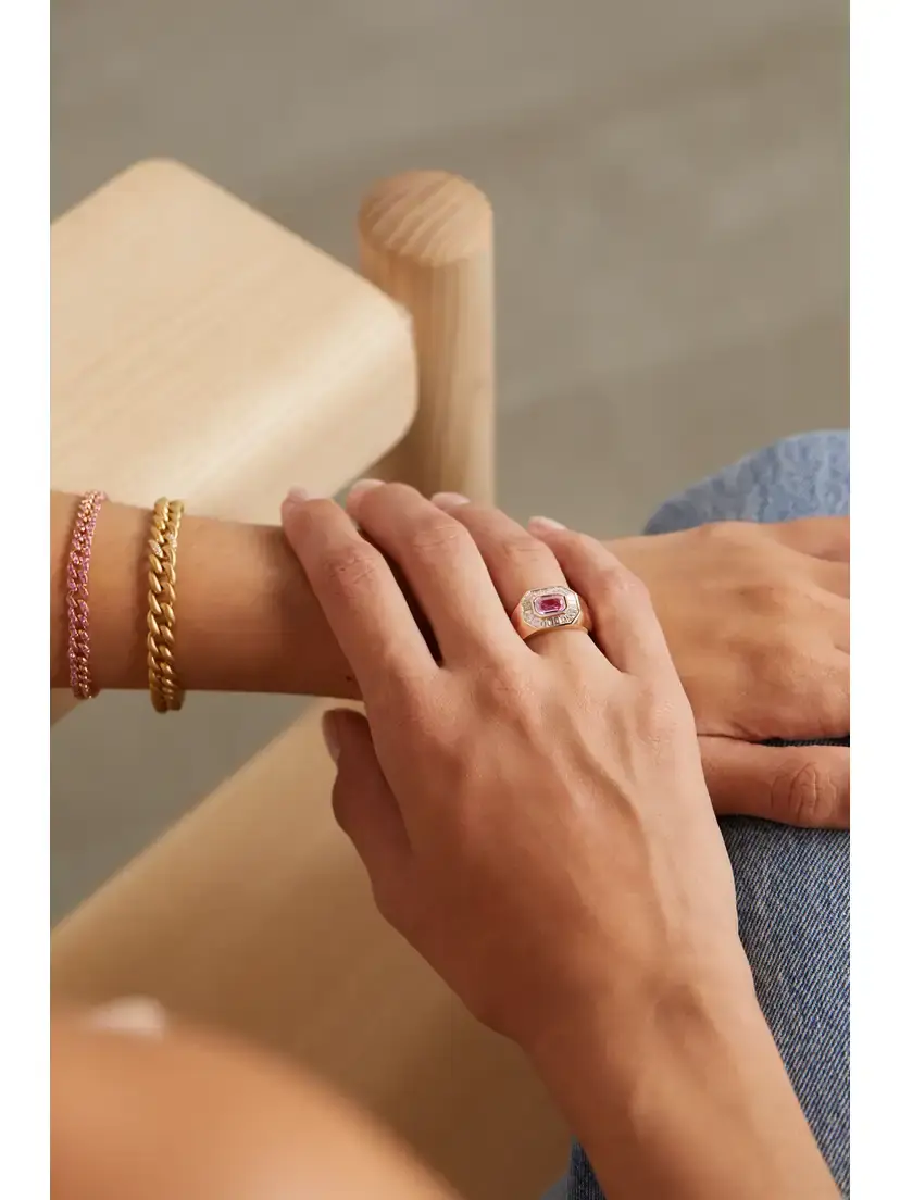 SHAY Champion 18-karat Rose Gold, Sapphire And Diamond Ring | Thumbnail 5 SHAY Champion 18-karat Rose Gold, Sapphire And Diamond Ring | Thumbnail 5