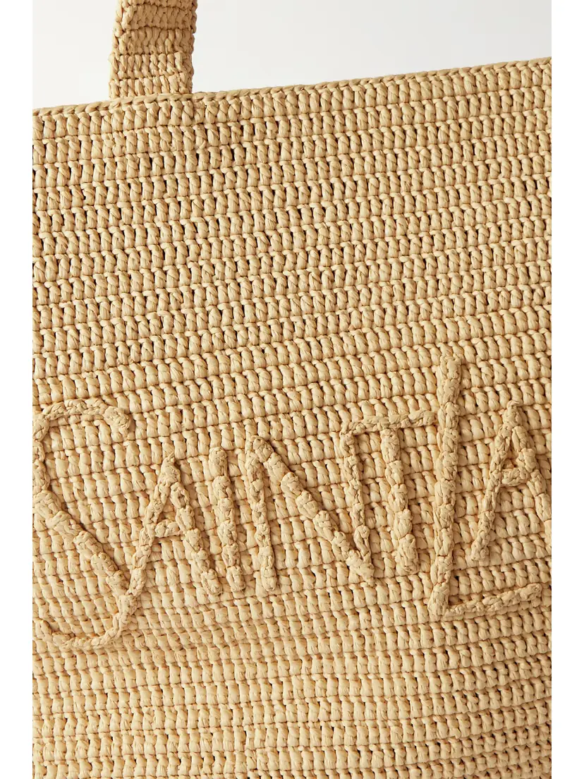 Saint Laurent Oversized Raffia Tote | Thumbnail 4