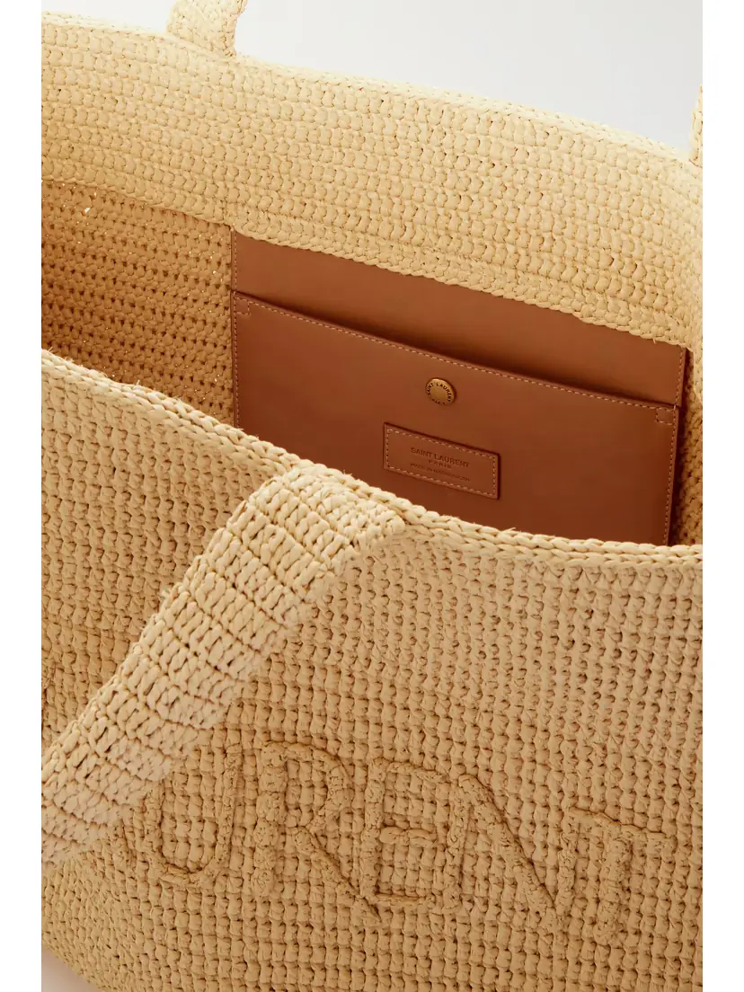 Saint Laurent Oversized Raffia Tote | Thumbnail 5