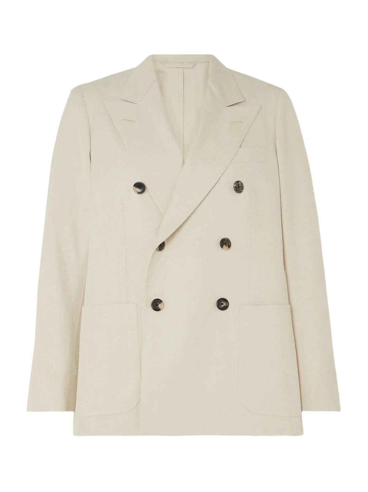 Loro Piana Double-breasted Silk-dupioni Blazer