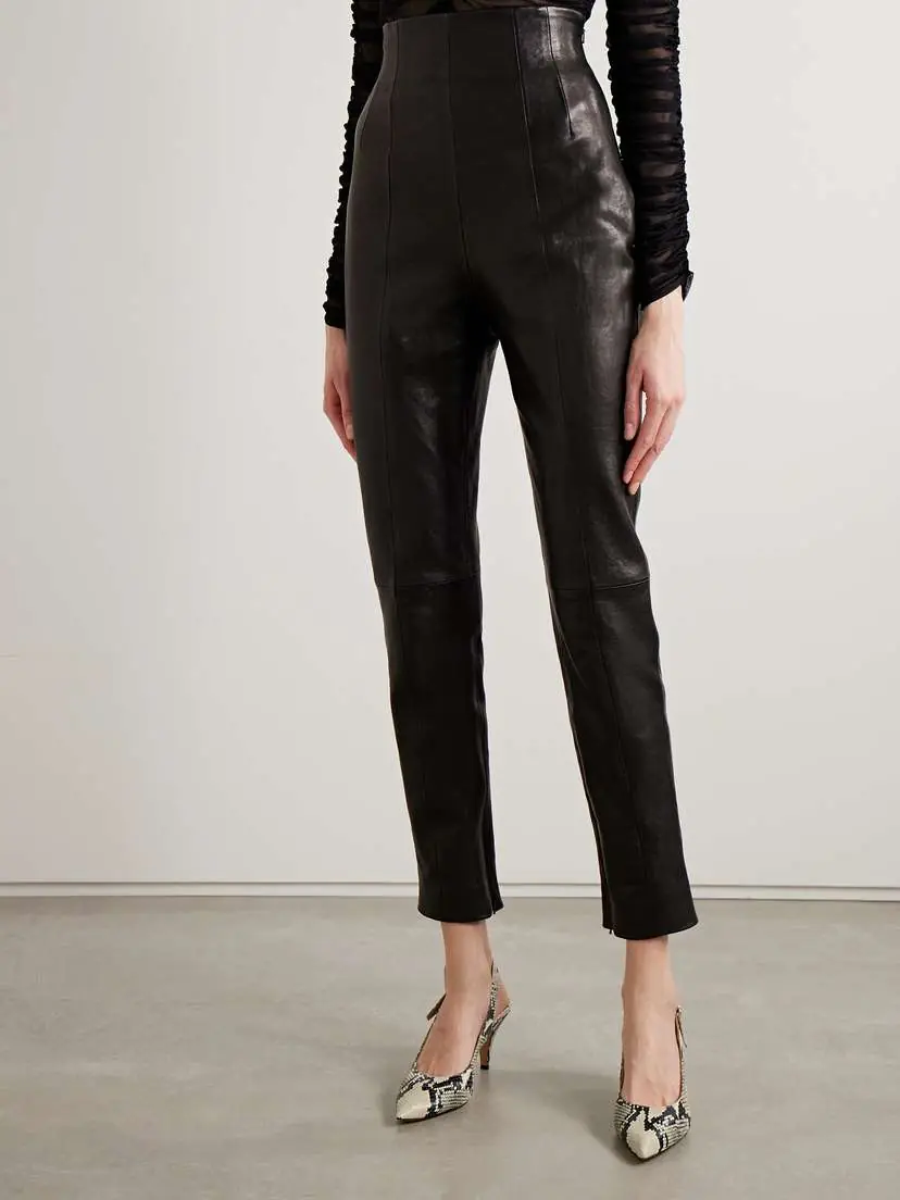 Khaite Lenn High-rise Leather Pants | Thumbnail 3