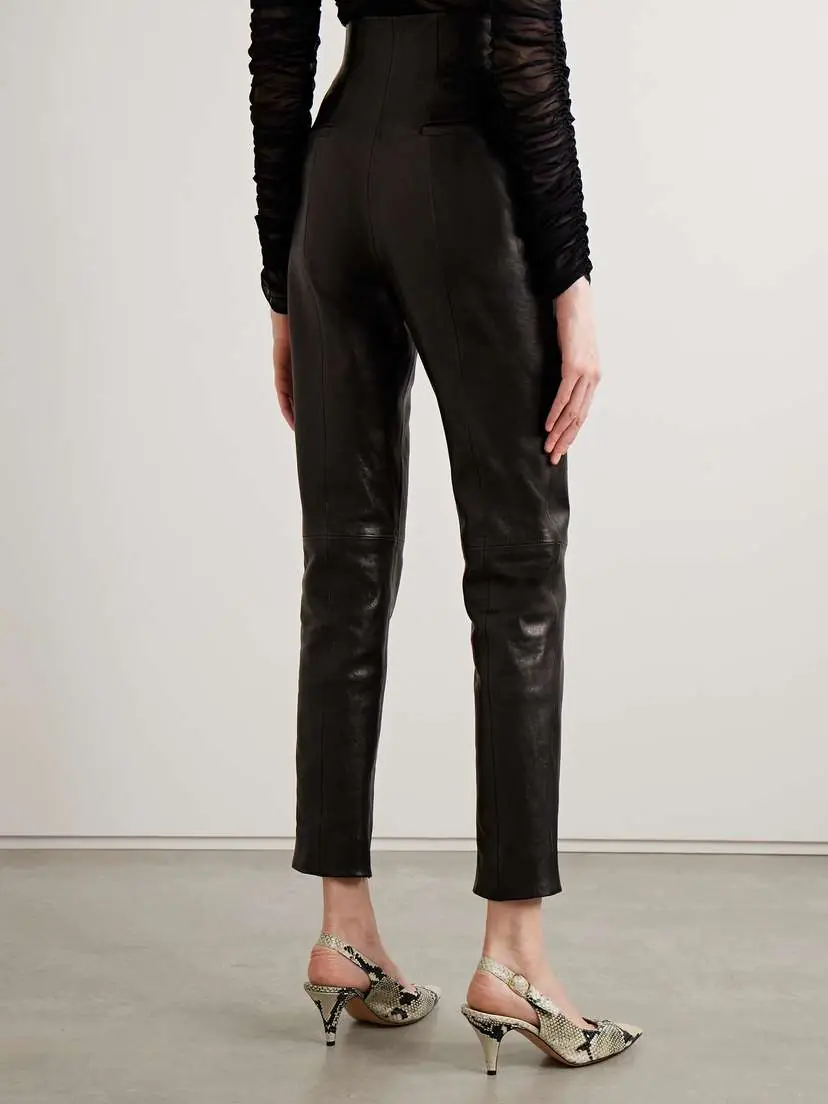 Khaite Lenn High-rise Leather Pants | Thumbnail 4