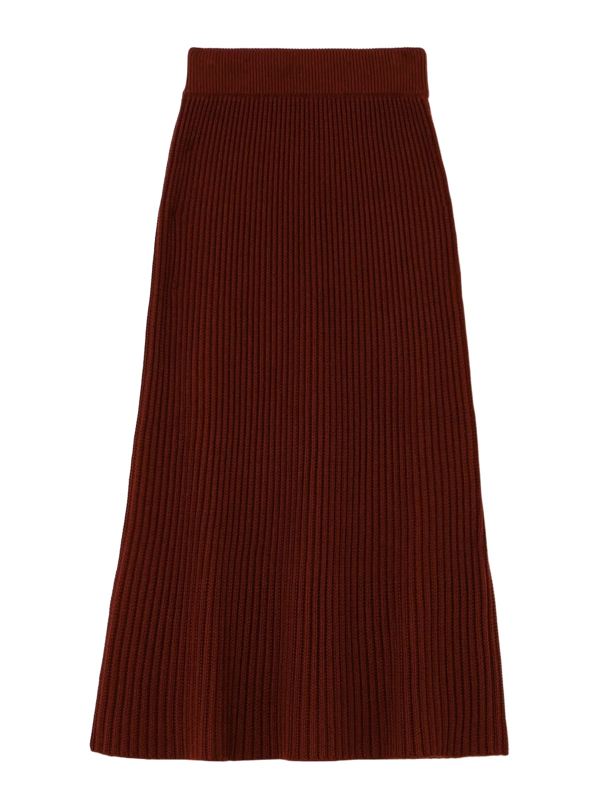 Ikeda Ribbed Silk And Cotton-blend Midi Skirt Ikeda Ribbed Silk And Cotton-blend Midi Skirt