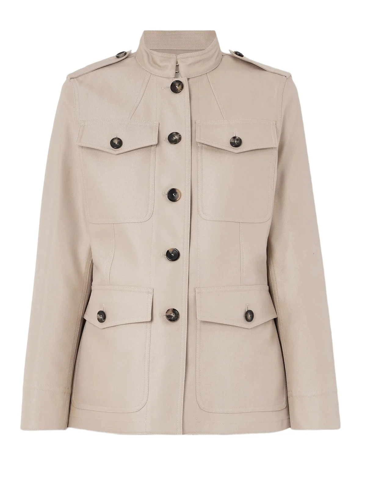 Ashley Cotton And Silk-blend Twill Jacket