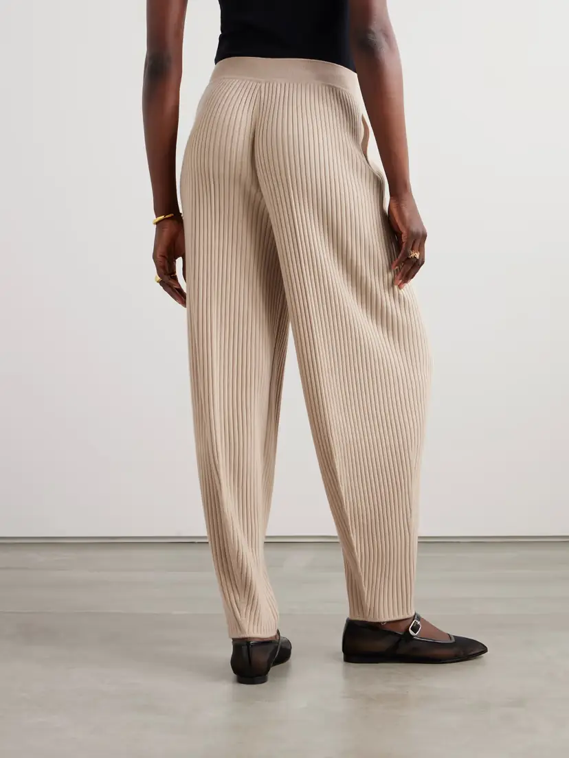 Loro Piana Ribbed Cashmere Tapered Pants | Thumbnail 4 Loro Piana Ribbed Cashmere Tapered Pants | Thumbnail 4