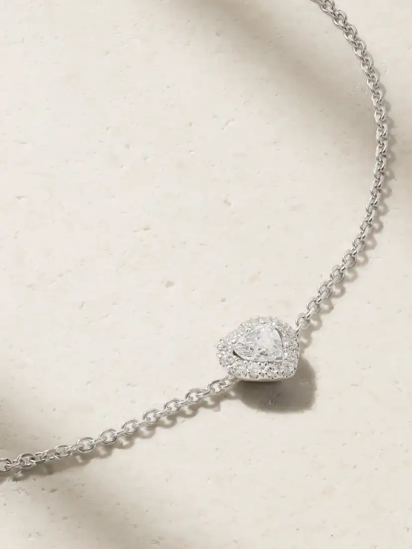 De Beers London Aura Solitare 18-karat White Gold Diamond Bracelet | Thumbnail 4