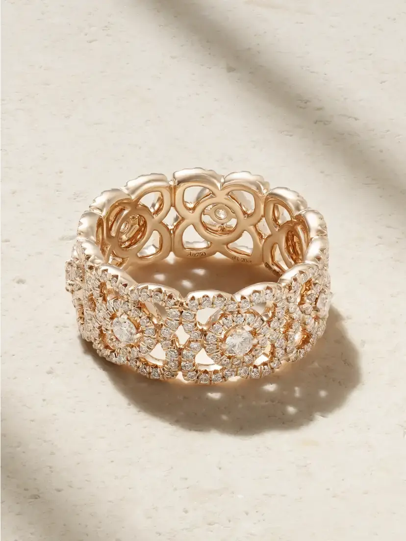 De Beers London Lotus By De Beers 18-karat Rose Gold Diamond Ring | Thumbnail 3 De Beers London Lotus By De Beers 18-karat Rose Gold Diamond Ring | Thumbnail 3