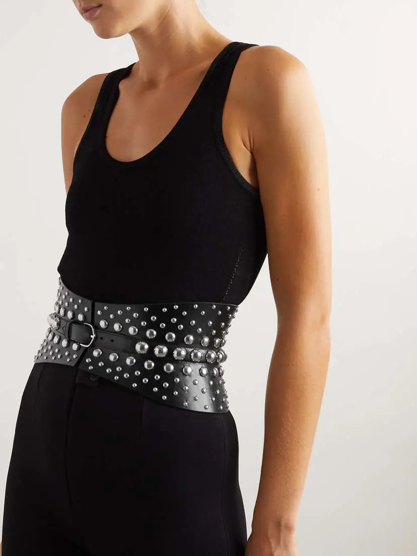 Alaïa Neo Bustier Studded Leather Waist Belt | Thumbnail 2 Alaïa Neo Bustier Studded Leather Waist Belt | Thumbnail 2