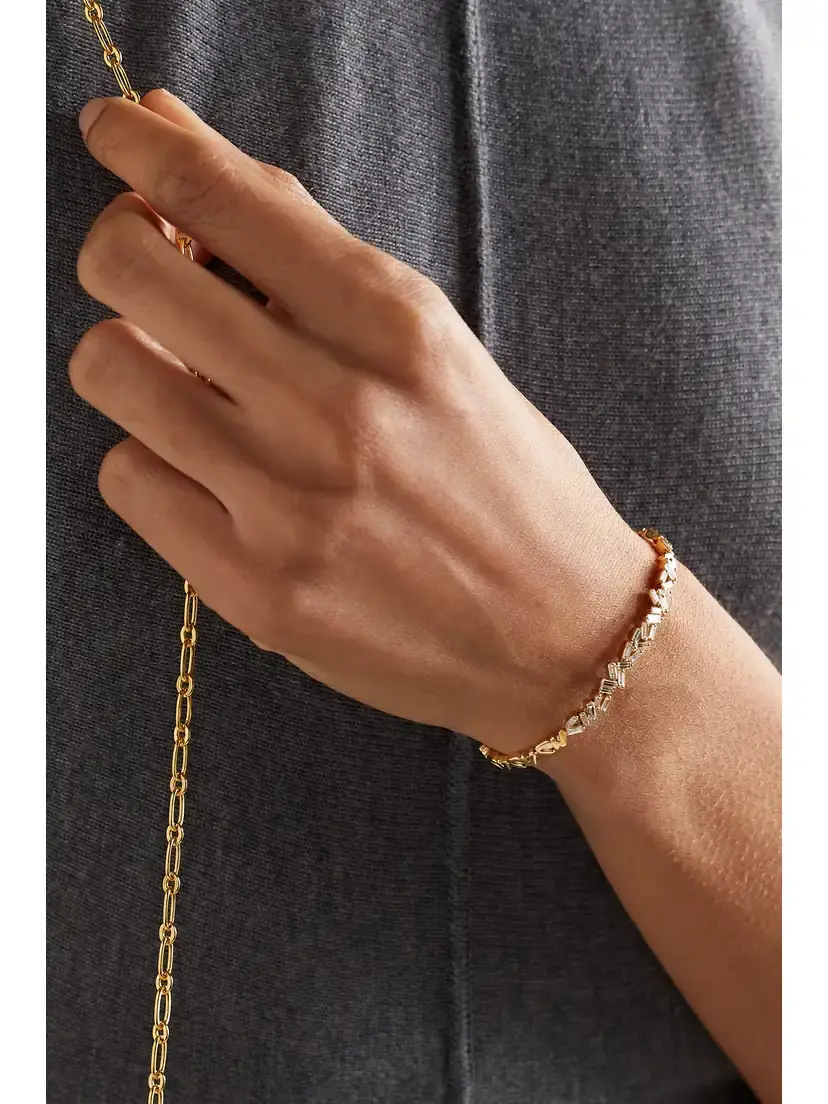 Suzanne Kalan 18-karat Gold Diamond Cuff | Thumbnail 2 Suzanne Kalan 18-karat Gold Diamond Cuff | Thumbnail 2