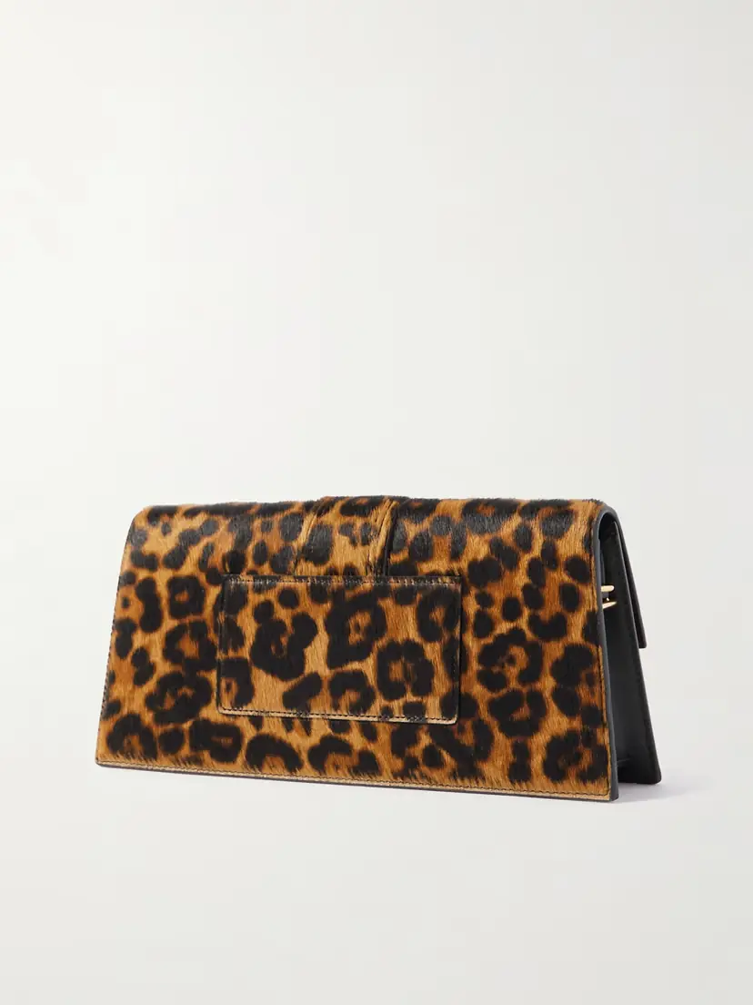Jacquemus Le Bambino Long Leopard-print Calf Hair Shoulder Bag | Thumbnail 3