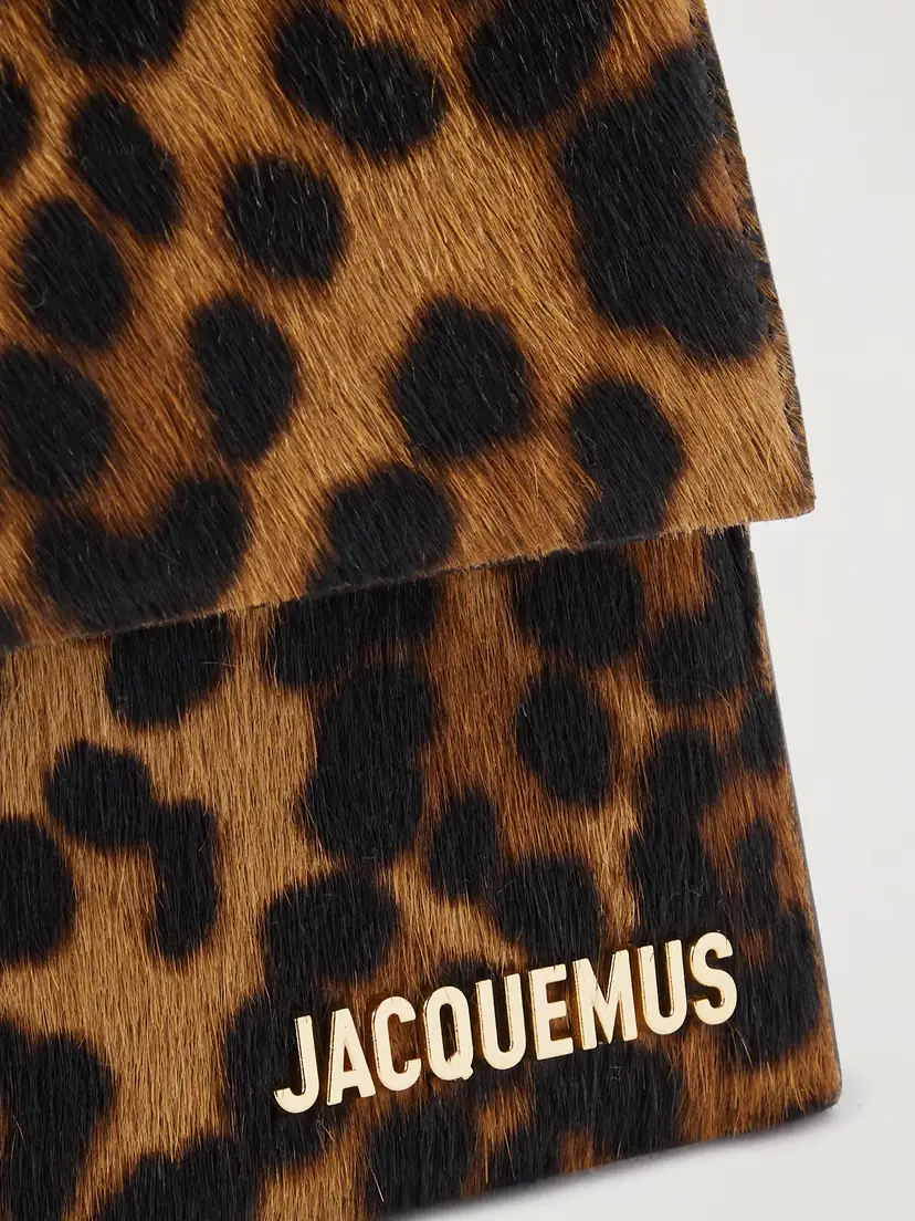 Jacquemus Le Bambino Long Leopard-print Calf Hair Shoulder Bag | Thumbnail 4