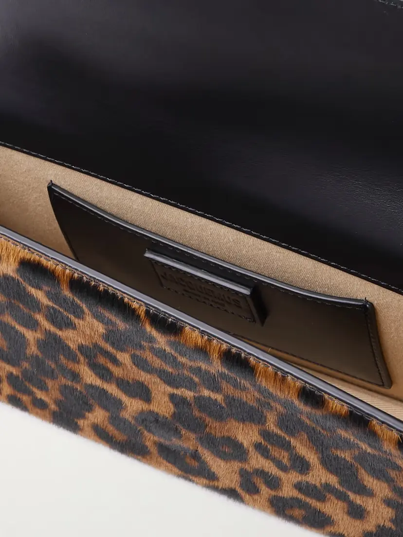 Jacquemus Le Bambino Long Leopard-print Calf Hair Shoulder Bag | Thumbnail 5