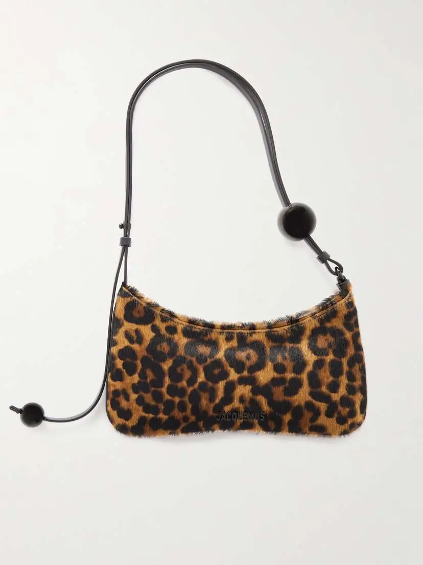Jacquemus Le Bisou Perle Embellished Leopard-print Calf Hair Shoulder Bag | Thumbnail 3 Jacquemus Le Bisou Perle Embellished Leopard-print Calf Hair Shoulder Bag | Thumbnail 3