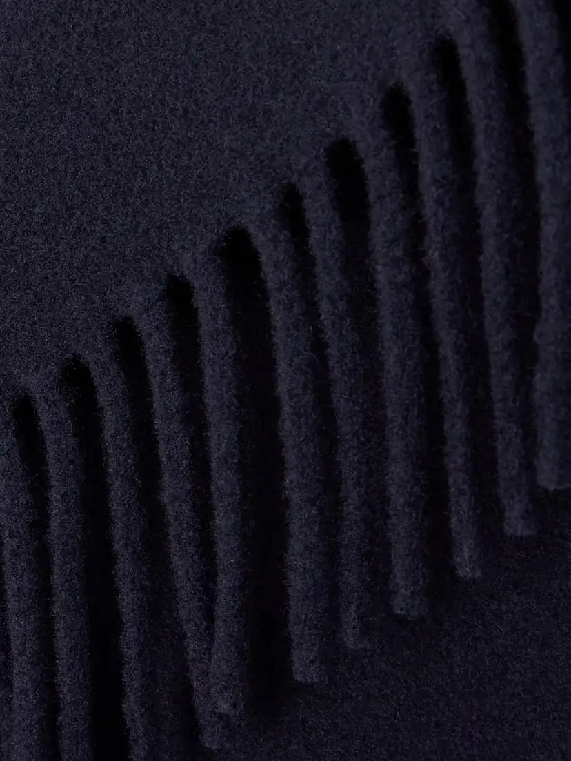 Balenciaga Fringed Hooded Brushed Wool Coat | Thumbnail 5