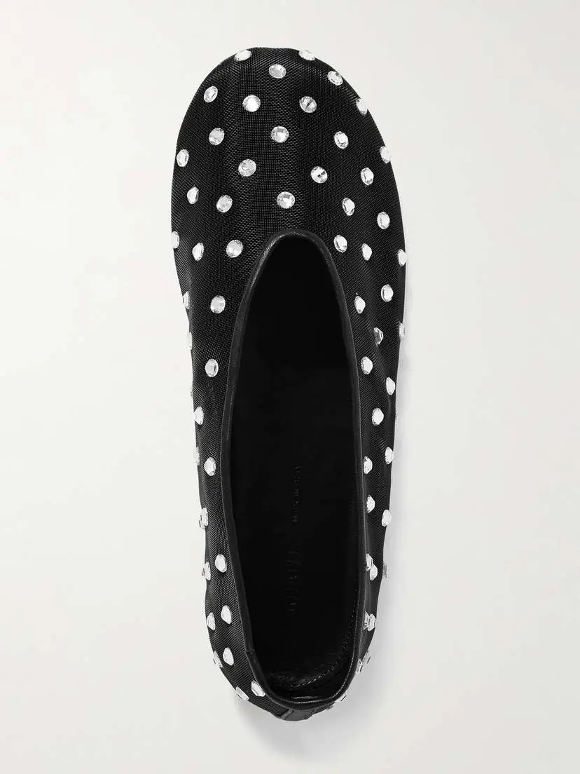 Khaite Marcy Crystal-embellished Mesh Ballet Flats | Thumbnail 5