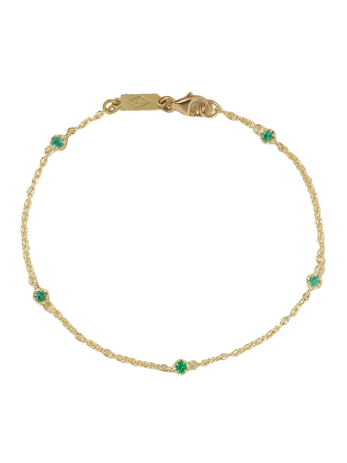 18-karat Gold Emerald Bracelet