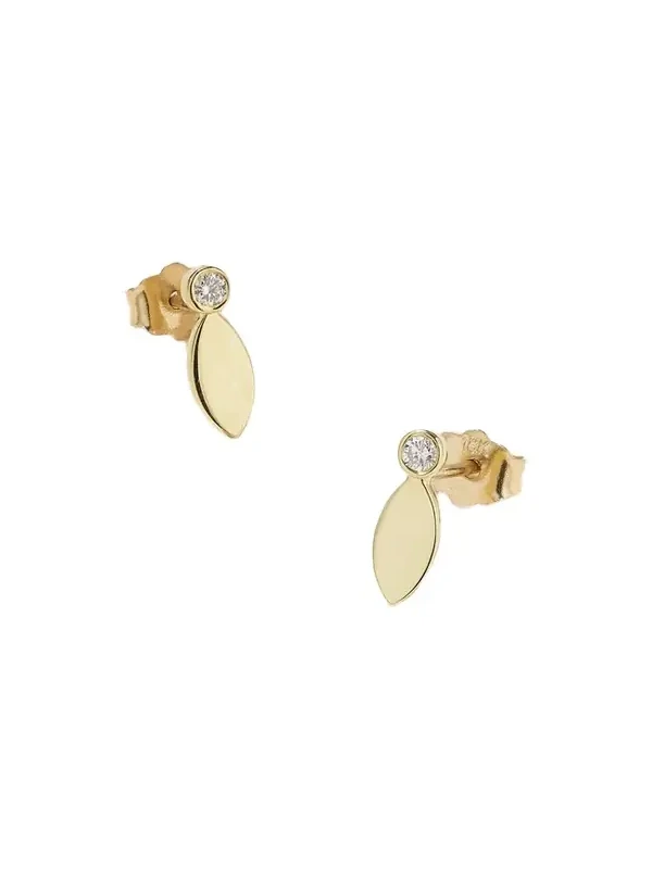 18-karat Gold And Diamond Earrings 18-karat Gold And Diamond Earrings