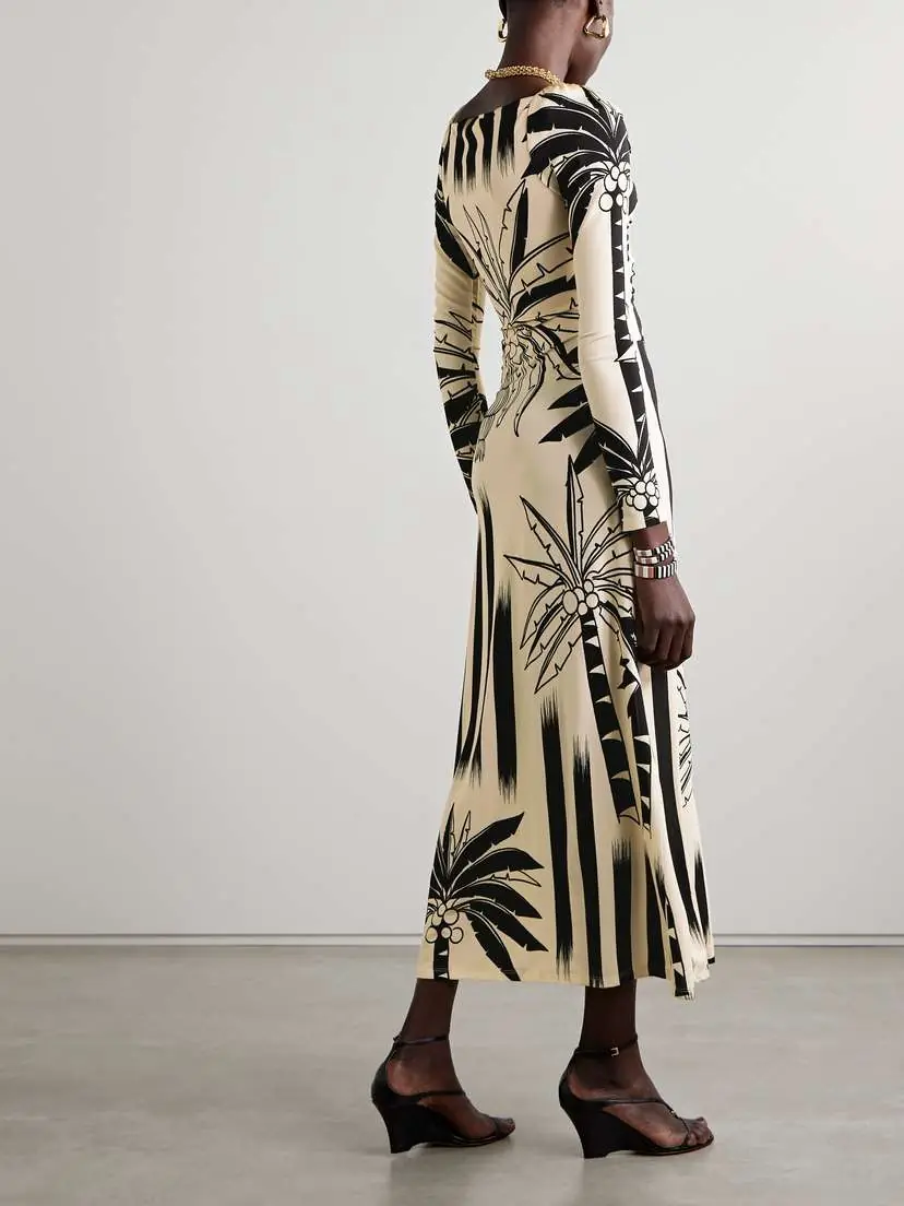 Johanna Ortiz + Net Sustain Determined Vaquera Printed Cutout Stretch-jersey Midi Dress | Thumbnail 3 Johanna Ortiz + Net Sustain Determined Vaquera Printed Cutout Stretch-jersey Midi Dress | Thumbnail 3