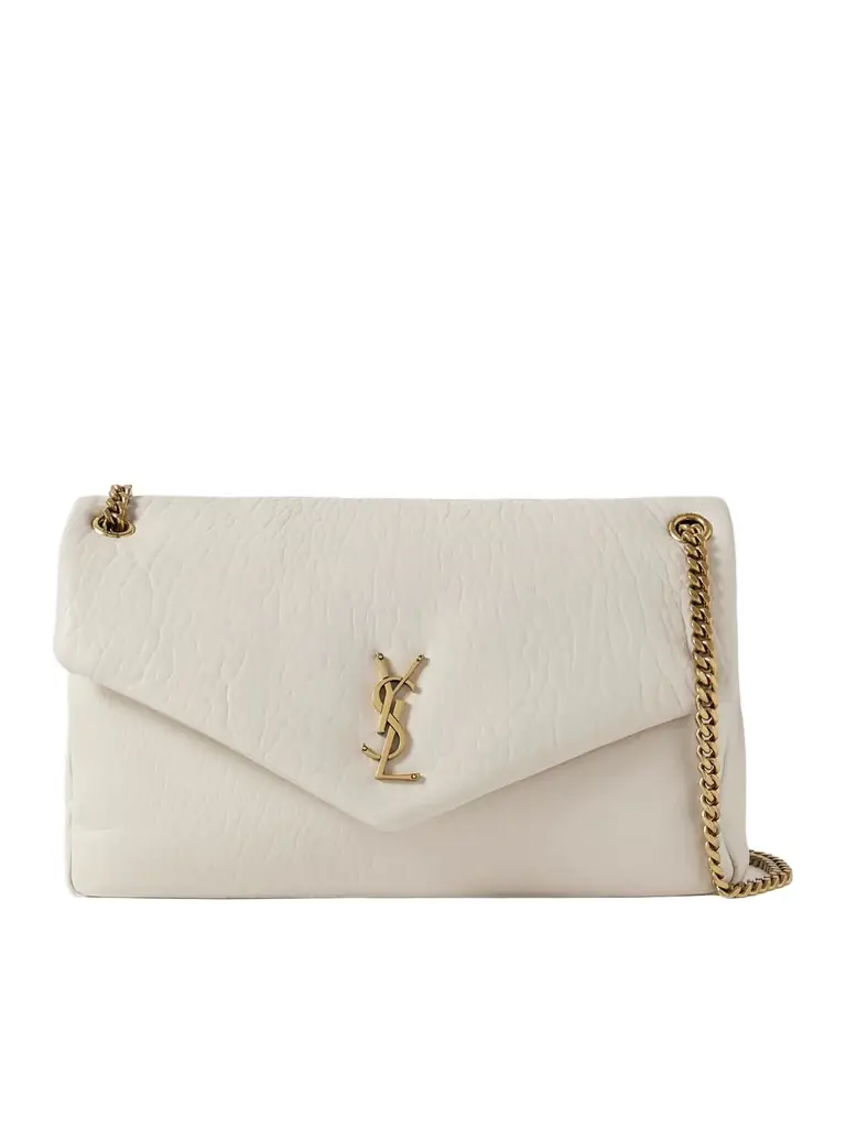 Saint Laurent Calypso Large Padded Textured-leather Shoulder Bag | Thumbnail 1 Saint Laurent Calypso Large Padded Textured-leather Shoulder Bag | Thumbnail 1