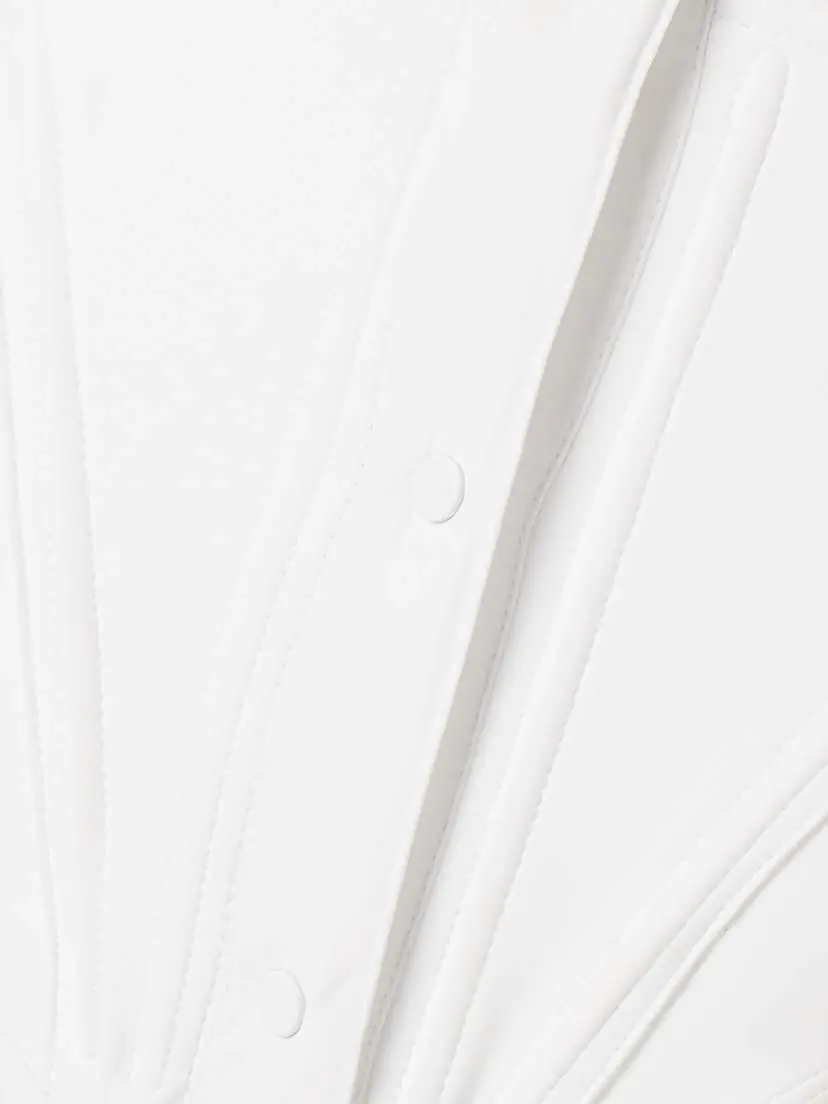 Mugler Jersey-trimmed Cotton-poplin Thong Bodysuit | Thumbnail 4 Mugler Jersey-trimmed Cotton-poplin Thong Bodysuit | Thumbnail 4