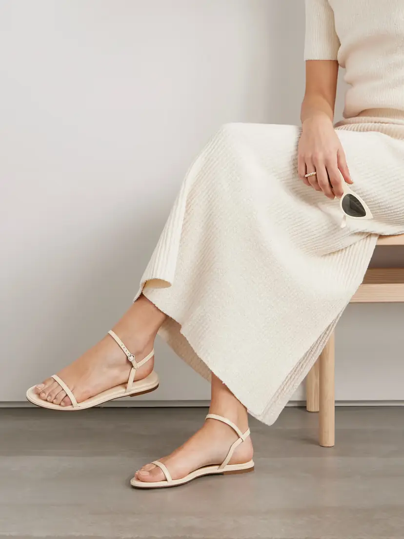 aeyde Nettie Leather Sandals | Thumbnail 2