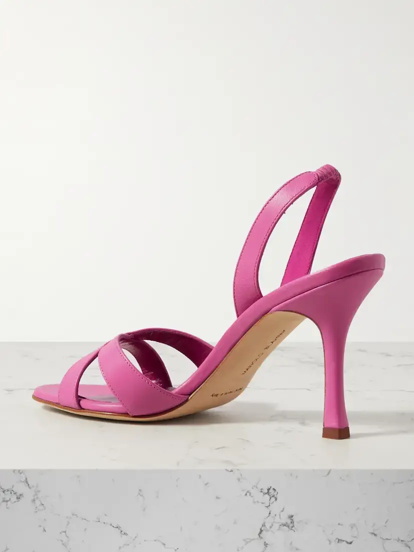 Manolo Blahnik Callasli 90 Leather Slingback Sandals | Thumbnail 3 Manolo Blahnik Callasli 90 Leather Slingback Sandals | Thumbnail 3