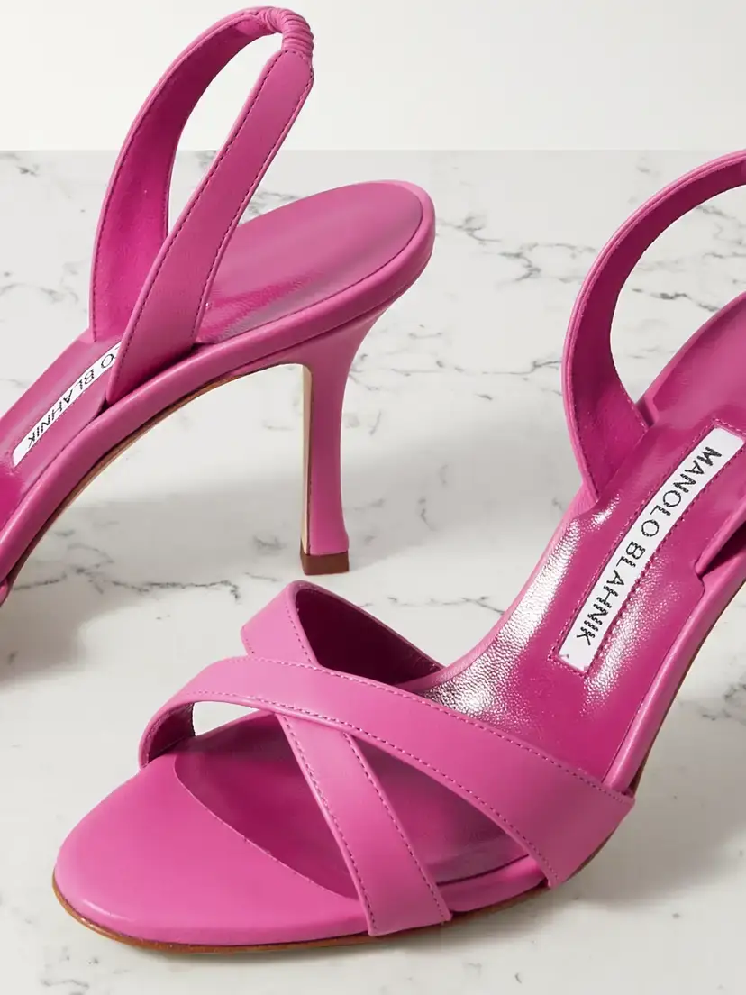 Manolo Blahnik Callasli 90 Leather Slingback Sandals | Thumbnail 4 Manolo Blahnik Callasli 90 Leather Slingback Sandals | Thumbnail 4