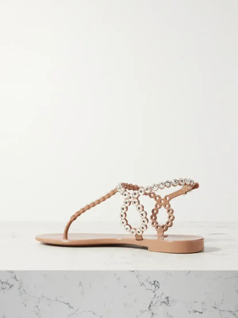 Aquazzura Almost Bare Crystal-embellished Pvc Sandals | Thumbnail 3 Aquazzura Almost Bare Crystal-embellished Pvc Sandals | Thumbnail 3