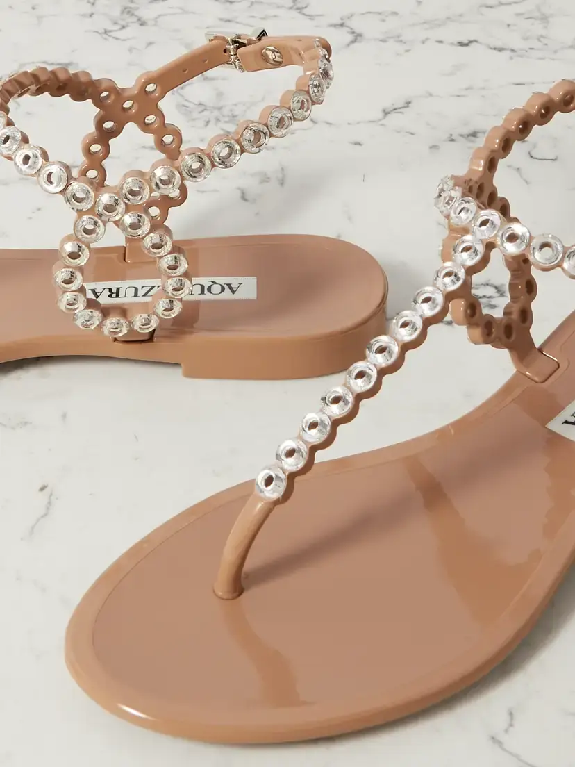 Aquazzura Almost Bare Crystal-embellished Pvc Sandals | Thumbnail 4 Aquazzura Almost Bare Crystal-embellished Pvc Sandals | Thumbnail 4