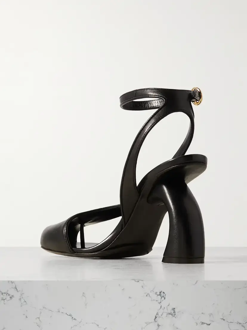 Dries Van Noten Cutout Leather Sandals | Thumbnail 3 Dries Van Noten Cutout Leather Sandals | Thumbnail 3