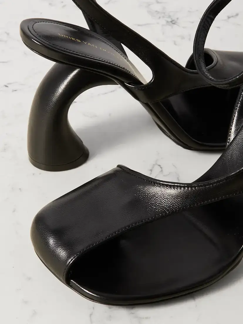 Dries Van Noten Cutout Leather Sandals | Thumbnail 4 Dries Van Noten Cutout Leather Sandals | Thumbnail 4