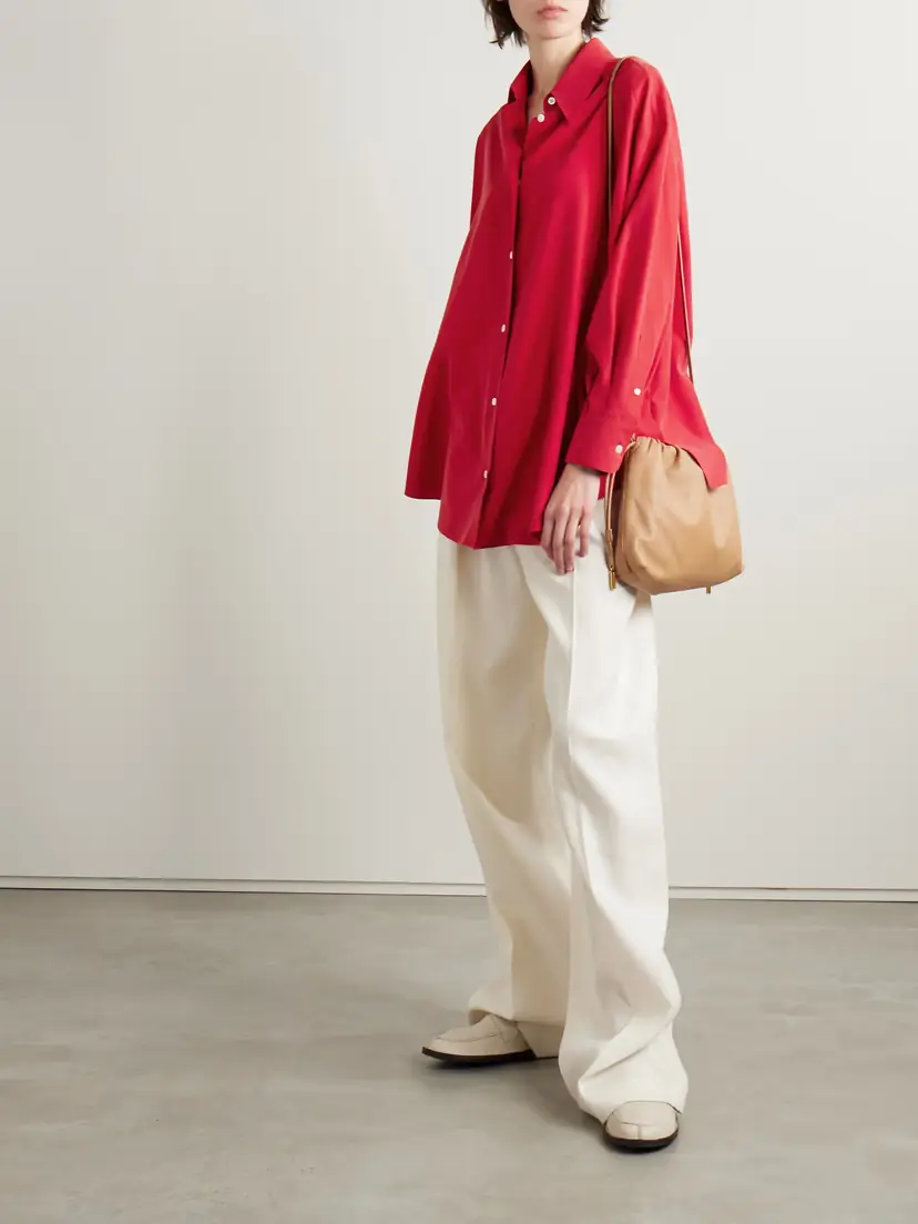 The Row Andra Silk Shirt - x large | Thumbnail 2 The Row Andra Silk Shirt - x large | Thumbnail 2