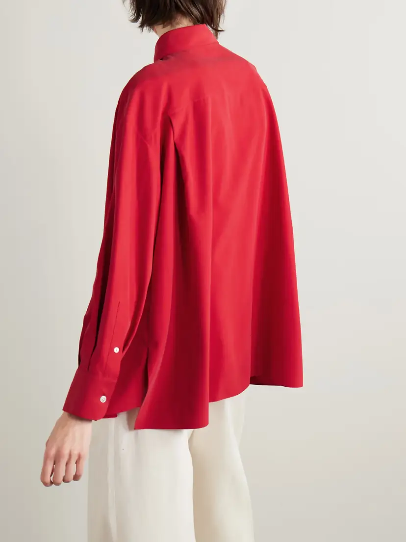 The Row Andra Silk Shirt - x large | Thumbnail 4 The Row Andra Silk Shirt - x large | Thumbnail 4