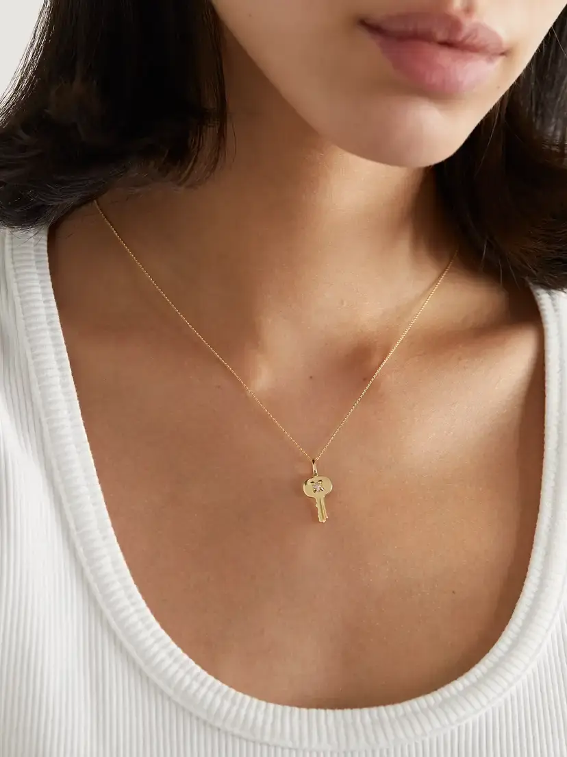 STONE AND STRAND Home Sweet Home 10-karat Gold Diamond Necklace | Thumbnail 2 STONE AND STRAND Home Sweet Home 10-karat Gold Diamond Necklace | Thumbnail 2