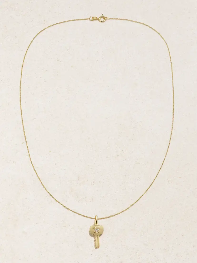 STONE AND STRAND Home Sweet Home 10-karat Gold Diamond Necklace | Thumbnail 4 STONE AND STRAND Home Sweet Home 10-karat Gold Diamond Necklace | Thumbnail 4