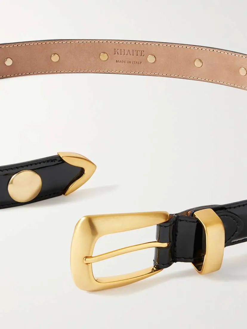 Khaite Benny Studded Patent-leather Belt | Thumbnail 3 Khaite Benny Studded Patent-leather Belt | Thumbnail 3