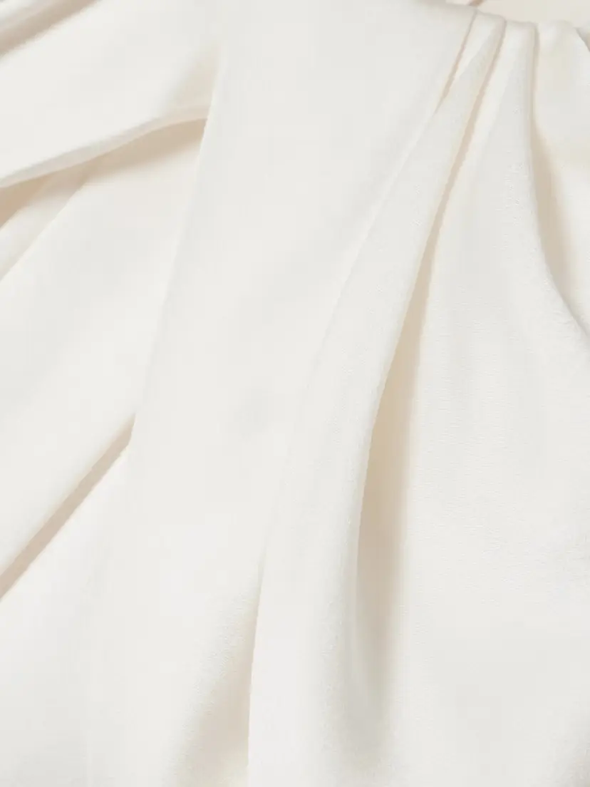 Stella McCartney Asymmetric Cape-effect Draped Satin Blouse | Thumbnail 4 Stella McCartney Asymmetric Cape-effect Draped Satin Blouse | Thumbnail 4