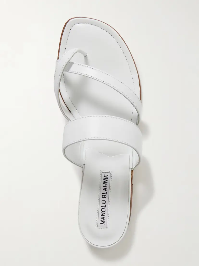 Manolo Blahnik Susa Leather Sandals | Thumbnail 5