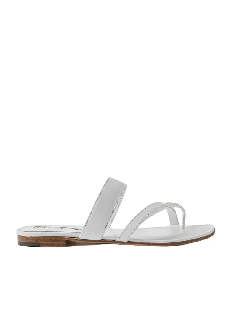 Manolo Blahnik Susa Leather Sandals | Image 1 Manolo Blahnik Susa Leather Sandals | Image 1