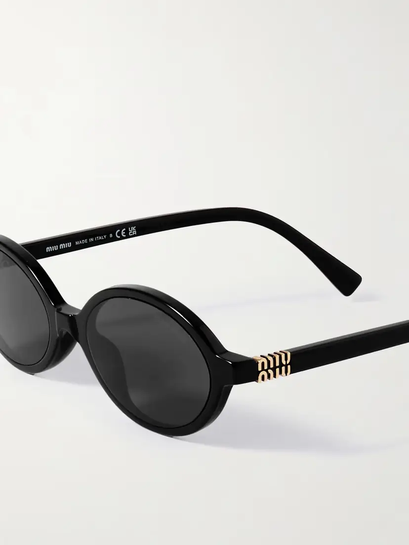 Miu Miu Eyewear Oval-frame Acetate Sunglasses | Thumbnail 4